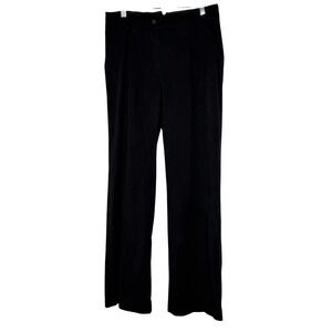 Anthropologie‎ The Essential Wide Leg Black Trousers Women's Size 8 Work Casual